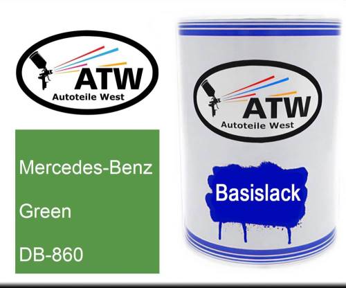 Mercedes-Benz, Green, DB-860: 500ml Lackdose, von ATW Autoteile West.