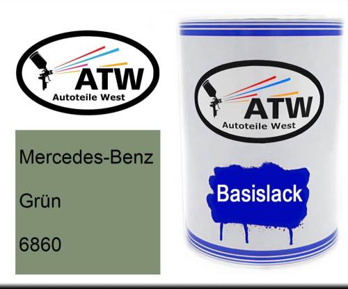 Mercedes-Benz, Grün, 6860: 500ml Lackdose, von ATW Autoteile West.