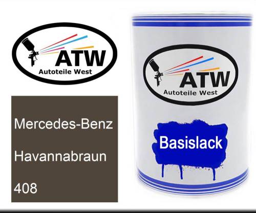 Mercedes-Benz, Havannabraun, 408: 500ml Lackdose, von ATW Autoteile West.