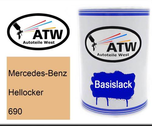 Mercedes-Benz, Hellocker, 690: 500ml Lackdose, von ATW Autoteile West.