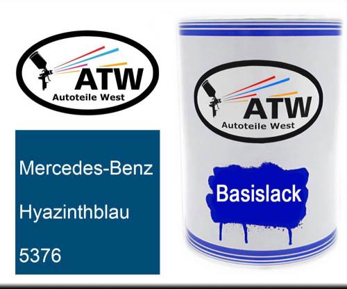 Mercedes-Benz, Hyazinthblau, 5376: 500ml Lackdose, von ATW Autoteile West.