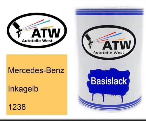 Mercedes-Benz, Inkagelb, 1238: 500ml Lackdose, von ATW Autoteile West.