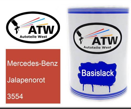 Mercedes-Benz, Jalapenorot, 3554: 500ml Lackdose, von ATW Autoteile West.