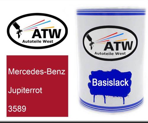 Mercedes-Benz, Jupiterrot, 3589: 500ml Lackdose, von ATW Autoteile West.