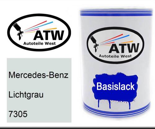 Mercedes-Benz, Lichtgrau, 7305: 500ml Lackdose, von ATW Autoteile West.