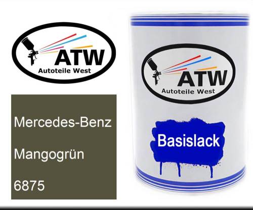 Mercedes-Benz, Mangogrün, 6875: 500ml Lackdose, von ATW Autoteile West.