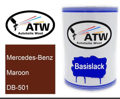 Mercedes-Benz, Maroon, DB-501: 500ml Lackdose, von ATW Autoteile West.