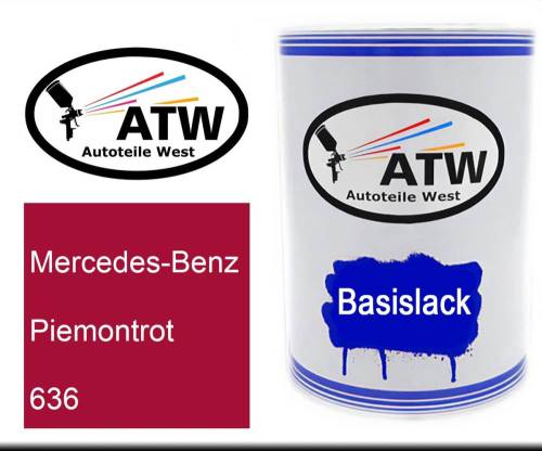 Mercedes-Benz, Piemontrot, 636: 500ml Lackdose, von ATW Autoteile West.