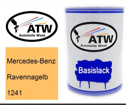 Mercedes-Benz, Ravennagelb, 1241: 500ml Lackdose, von ATW Autoteile West.