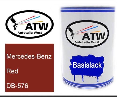 Mercedes-Benz, Red, DB-576: 500ml Lackdose, von ATW Autoteile West.