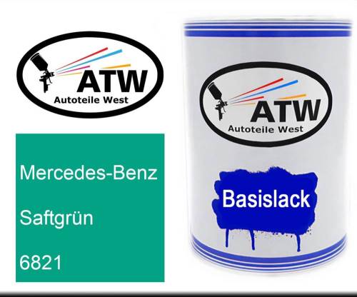 Mercedes-Benz, Saftgrün, 6821: 500ml Lackdose, von ATW Autoteile West.