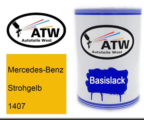 Mercedes-Benz, Strohgelb, 1407: 500ml Lackdose, von ATW Autoteile West.