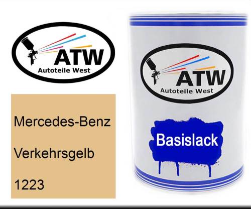 Mercedes-Benz, Verkehrsgelb, 1223: 500ml Lackdose, von ATW Autoteile West.