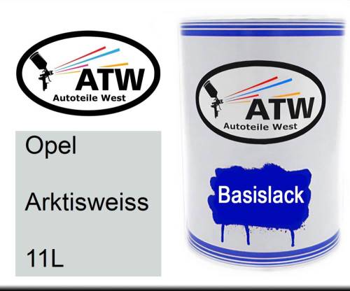 Opel, Arktisweiss, 11L: 500ml Lackdose, von ATW Autoteile West.