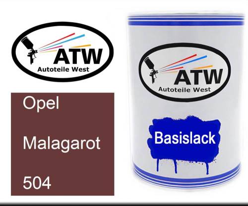 Opel, Malagarot, 504: 500ml Lackdose, von ATW Autoteile West.