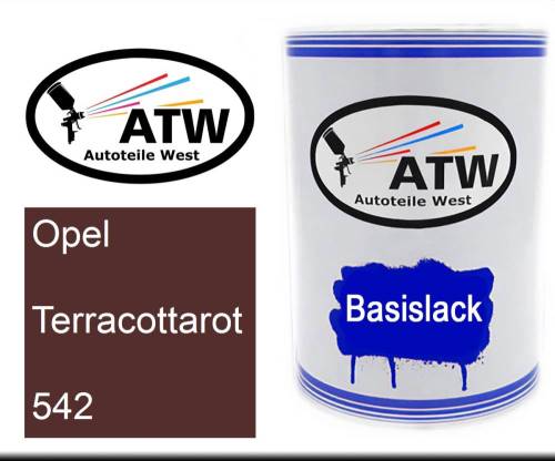Opel, Terracottarot, 542: 500ml Lackdose, von ATW Autoteile West.