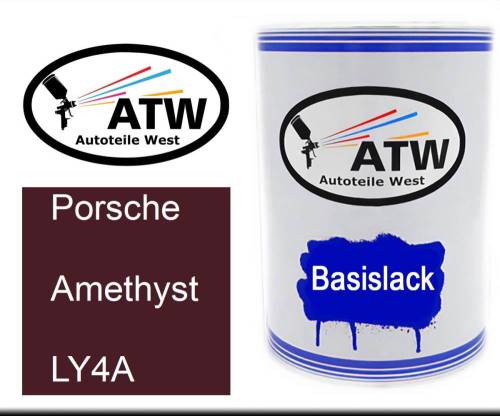 Porsche, Amethyst, LY4A: 500ml Lackdose, von ATW Autoteile West.