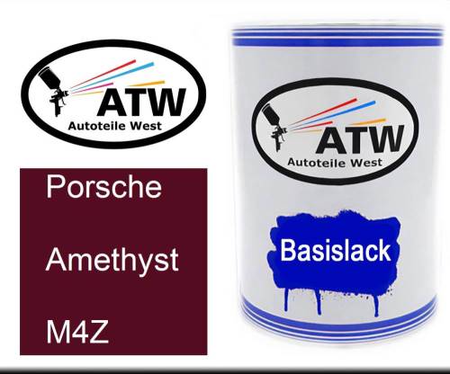 Porsche, Amethyst, M4Z: 500ml Lackdose, von ATW Autoteile West.