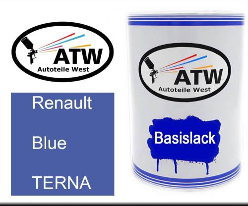 Renault, Blue, TERNA: 500ml Lackdose, von ATW Autoteile West.