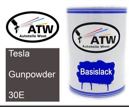 Tesla, Gunpowder, 30E: 500ml Lackdose, von ATW Autoteile West.