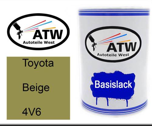 Toyota, Beige, 4V6: 500ml Lackdose, von ATW Autoteile West.