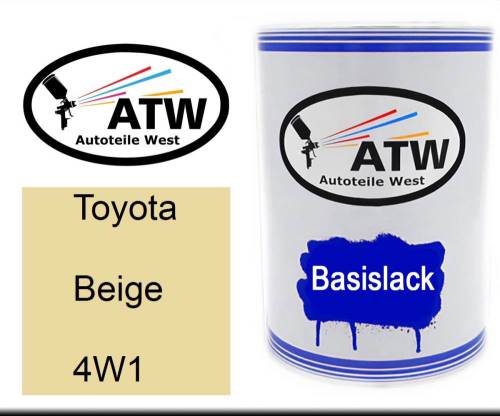 Toyota, Beige, 4W1: 500ml Lackdose, von ATW Autoteile West.