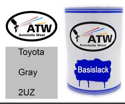 Toyota, Gray, 2UZ: 500ml Lackdose, von ATW Autoteile West.