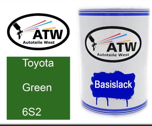 Toyota, Green, 6S2: 500ml Lackdose, von ATW Autoteile West.