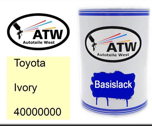 Toyota, Ivory, 40000000: 500ml Lackdose, von ATW Autoteile West.