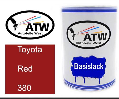 Toyota, Red, 380: 500ml Lackdose, von ATW Autoteile West.