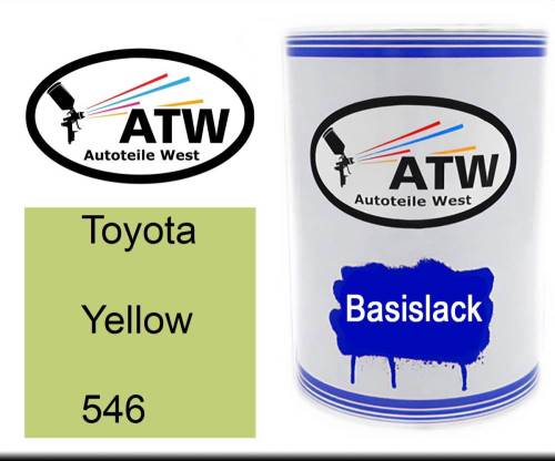 Toyota, Yellow, 546: 500ml Lackdose, von ATW Autoteile West.