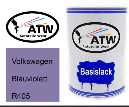 Volkswagen, Blauviolett, R405: 500ml Lackdose, von ATW Autoteile West.