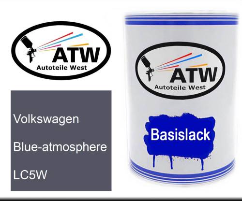 Volkswagen, Blue-atmosphere, LC5W: 500ml Lackdose, von ATW Autoteile West.