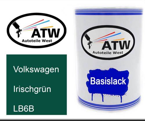 Volkswagen, Irischgrün, LB6B: 500ml Lackdose, von ATW Autoteile West.