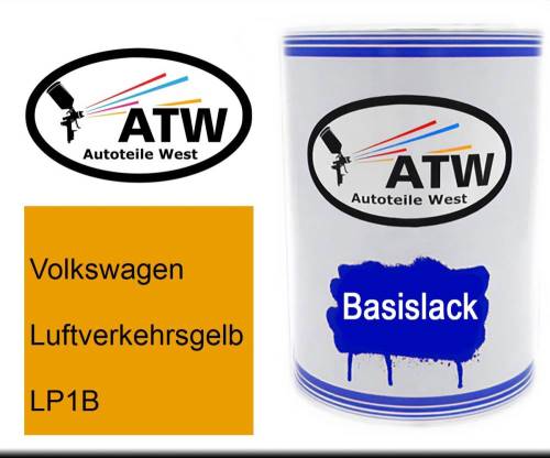 Volkswagen, Luftverkehrsgelb, LP1B: 500ml Lackdose, von ATW Autoteile West.