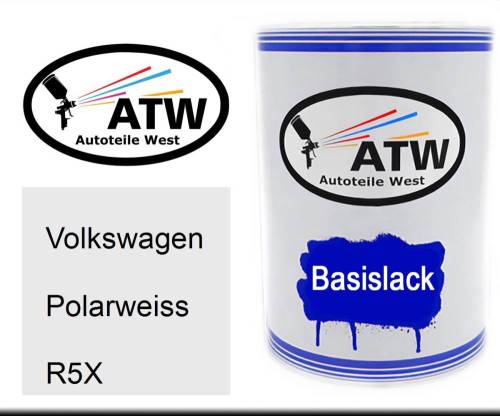 Volkswagen, Polarweiss, R5X: 500ml Lackdose, von ATW Autoteile West.