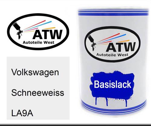 Volkswagen, Schneeweiss, LA9A: 500ml Lackdose, von ATW Autoteile West.