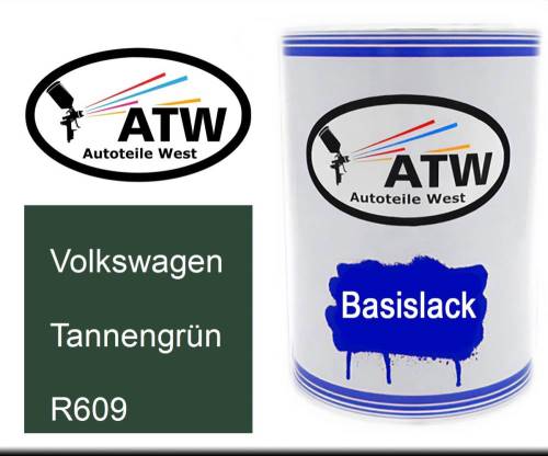 Volkswagen, Tannengrün, R609: 500ml Lackdose, von ATW Autoteile West.