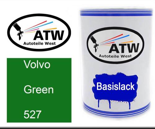 Volvo, Green, 527: 500ml Lackdose, von ATW Autoteile West.