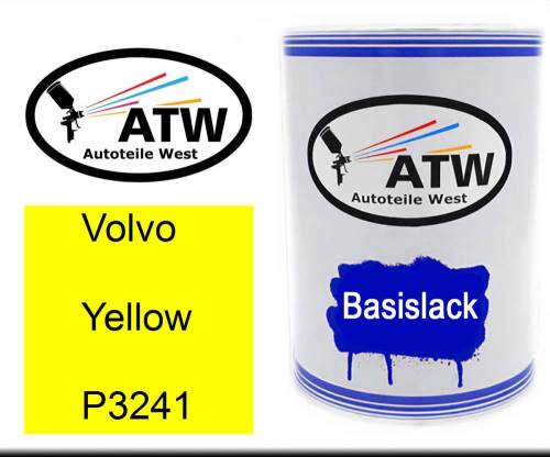 Volvo, Yellow, P3241: 500ml Lackdose, von ATW Autoteile West.