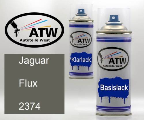 Jaguar, Flux, 2374: 400ml Sprühdose + 400ml Klarlack - Set, von ATW Autoteile West.