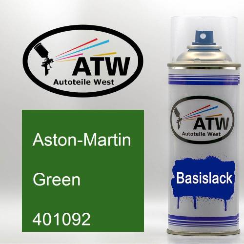 Aston-Martin, Green, 401092: 400ml Sprühdose, von ATW Autoteile West.