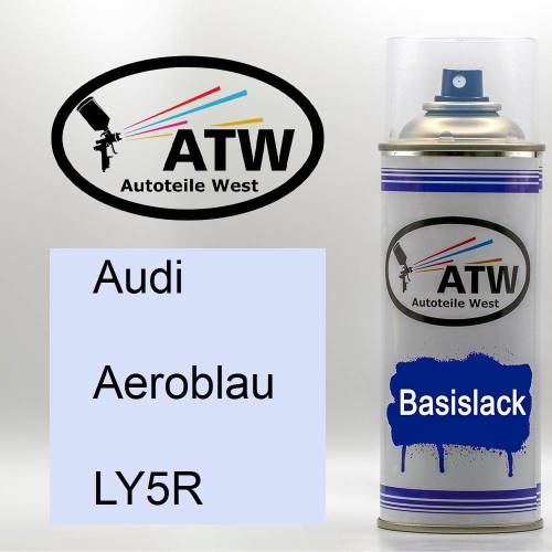 Audi, Aeroblau, LY5R: 400ml Sprühdose, von ATW Autoteile West.