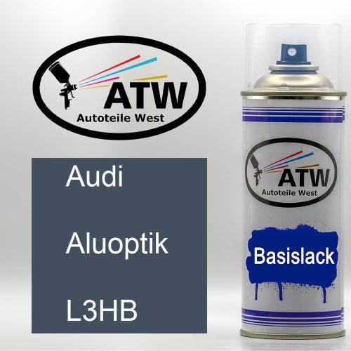 Audi, Aluoptik, L3HB: 400ml Sprühdose, von ATW Autoteile West.