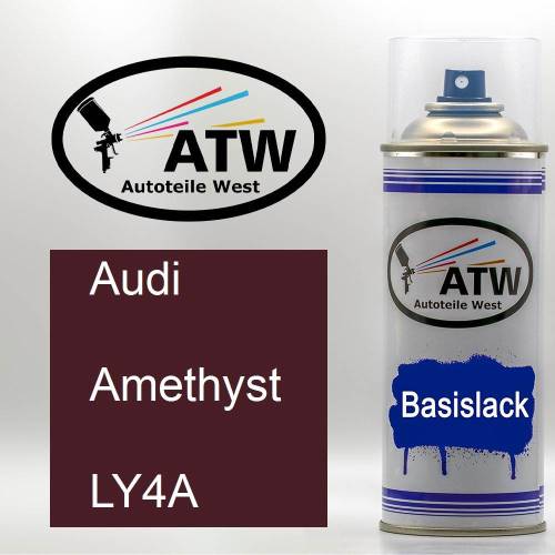 Audi, Amethyst, LY4A: 400ml Sprühdose, von ATW Autoteile West.