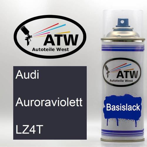 Audi, Auroraviolett, LZ4T: 400ml Sprühdose, von ATW Autoteile West.