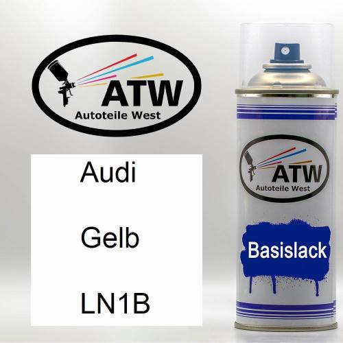 Audi, Gelb, LN1B: 400ml Sprühdose, von ATW Autoteile West.