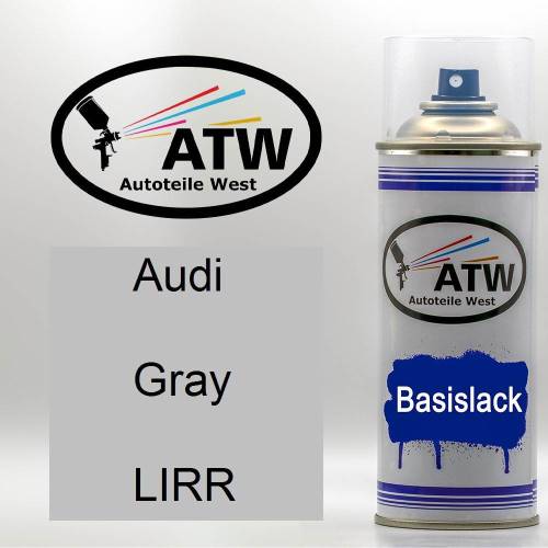 Audi, Gray, LIRR: 400ml Sprühdose, von ATW Autoteile West.