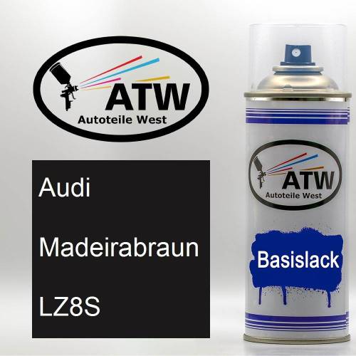 Audi, Madeirabraun, LZ8S: 400ml Sprühdose, von ATW Autoteile West.