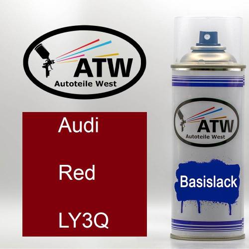 Audi, Red, LY3Q: 400ml Sprühdose, von ATW Autoteile West.